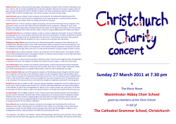 Sunday 27 March 2011 at 7.30 pm