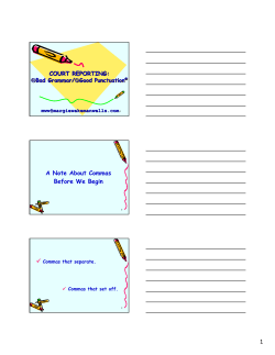 COURT REPORTING - National Court Reporters Association