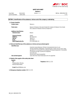 SAFETY DATA SHEET Butane n