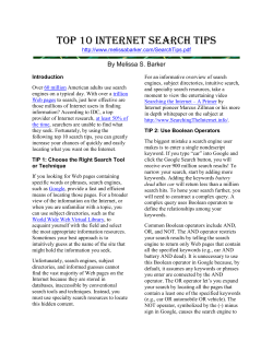 Top 10 Internet Search Tips