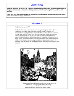 DBQ Activity_Causes of the Amer Rev