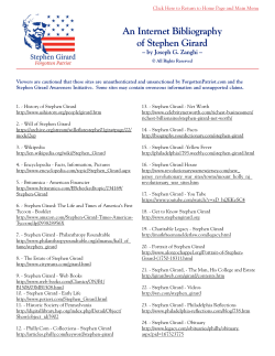 An Internet Bibliography of Stephen Girard