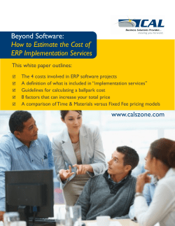 How to Estimate the Cost of ERP