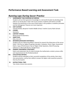 Running Laps During Soccer Practice