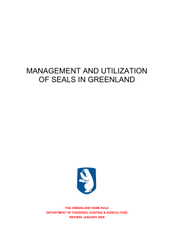 management and utilization of seals in greenland
