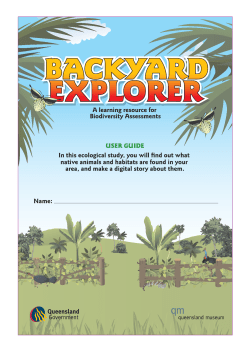 Backyard Explorer User`s Guide