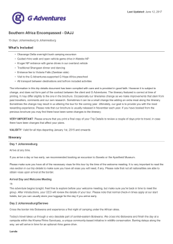 Southern Africa Encompassed - DAJJ