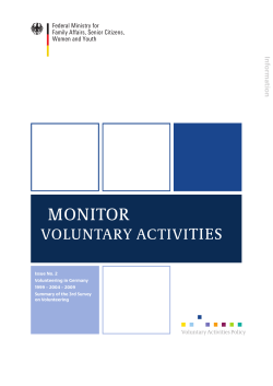 Monitor Voluntary Activities