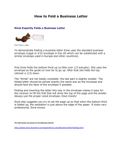How to Fold a Business Letter