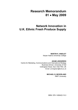 Submitted to Entrepreneurship and Regional Development