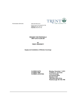RFP 2015-10-240-CM Window Coverings