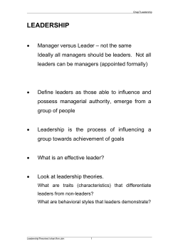 leadership