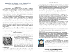 Martin Luther: Bound by the Word of God