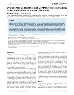 PLoS Comp Bio 2013