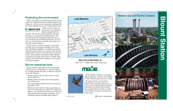 Blount Station Fact Sheet - Madison Gas and Electric