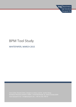 BPM Tool Study