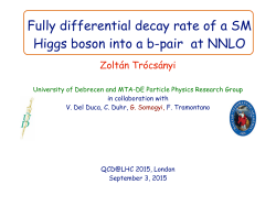 Fully differential decay rate of a SM Higgs boson into