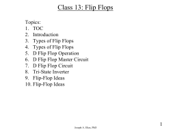 Class 13: Flip Flops