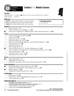 13.1 - Abiotic Factors