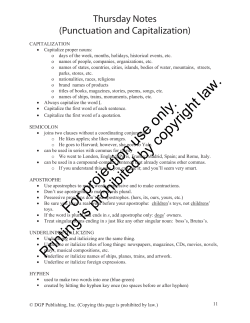 Thursday Notes - Thomas County Schools