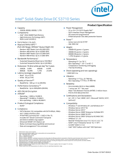 Intel&reg; SSD DC S3710 Series Specifications