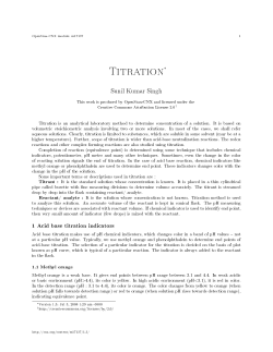 Titration - OpenStax CNX