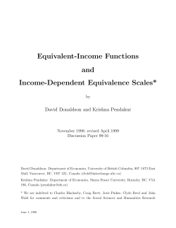 Equivalent-Income Functions and Income-Dependent