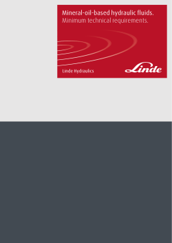 Mineral-oil-based hydraulic fluids. Minimum technical