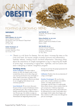 obesity - Purina&reg; Pro Plan&reg; Vets