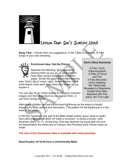 God`s Glor - Sunday School Network