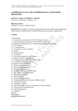 Combined Cycle and Combined Heat and Power