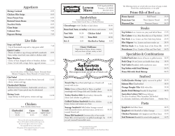 Steak Sandwich - The San Franciscan