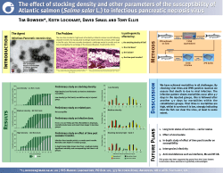 The effect of stocking density and other parameters of susceptibility