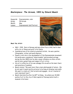 Masterpiece: The Scream, 1893 by Edvard Munch