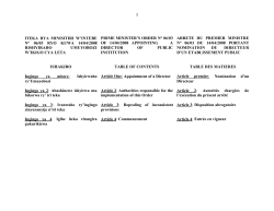 3 ITEKA RYA MINISITIRI W`INTEBE N&deg; 06/03 RYO KUWA 14/04