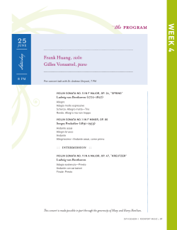 program notes - Rockport Music