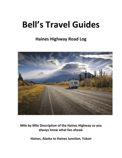PDF Road Log - Bell`s Travel Guides