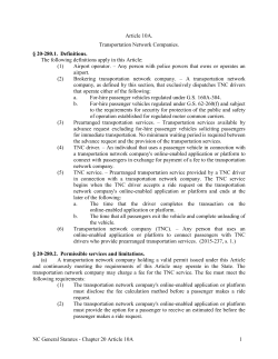 NC General Statutes - Chapter 20 Article 10A 1 Article 10A
