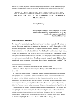 unpopular sovereignty: constitutional identity through the lens of the
