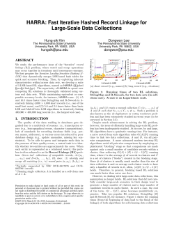 Fast Iterative Hashed Record Linkage for Large-Scale Data