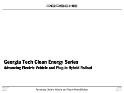 (PEV) Rollout &ndash; Andrew Lennon - Clean Energy Speakers Series