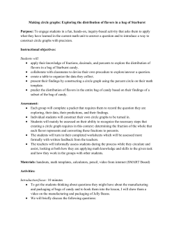 Making circle graphs: Exploring the distribution of flavors in a bag of