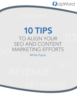 to align your seo and content marketing efforts