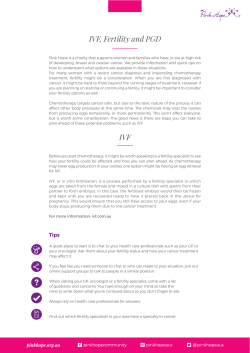 IVF Fertility PGD