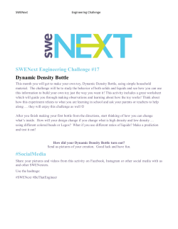 SWENext Engineering Challenge #17 Dynamic Density Bottle