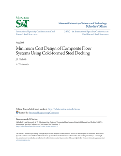 Minimum Cost Design of Composite Floor Systems