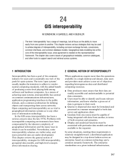 GIS interoperability