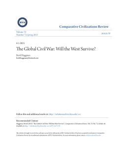 The Global Civil War: Will the West Survive?