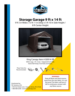 Storage Garage 9 ft x 14 ft