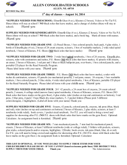 ALLEN CONSOLIDATED SCHOOLS